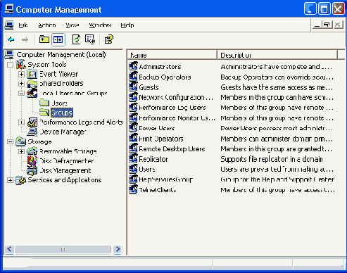  Local Users and Groups