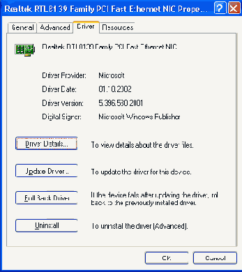    (Driver Rollback)
